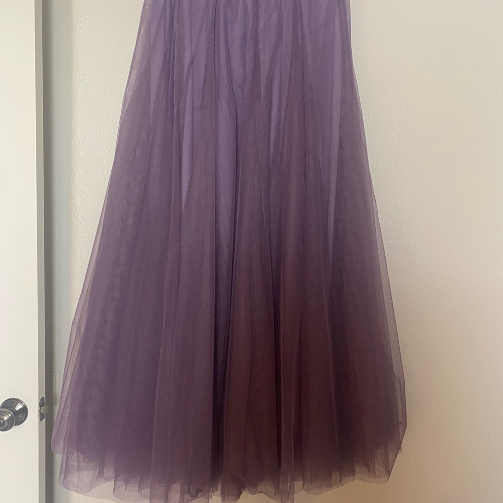 Chicwish Lavender Tulle Midi Skirt